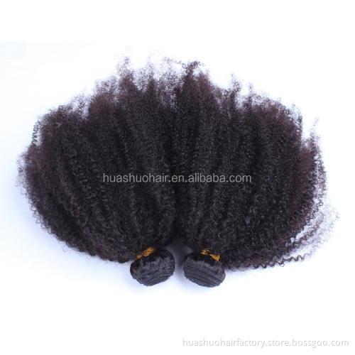 Hot Selling Unprocessed Human Hair Extension Afro Kinky Curl Brazilian Hair Bundles